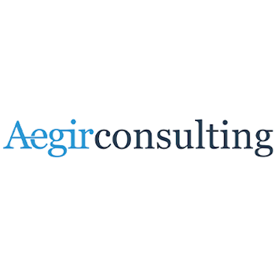 Logo of Aegir Consulting, an LRDP partner supporting refugee doctors in the UK.